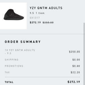 YEEZY QUANTUM ‘ONYX’ 9.5 MEN NEW NEVER WORN.